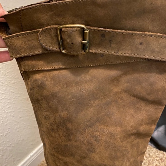 Jeffrey Campbell Over-the-Knee Brown Leather Boot - Picture 11 of 16